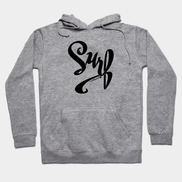 Surf Culture Lettering Hoodie by vectalex